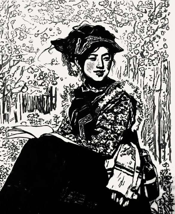 彝族画家阿鸽作品欣赏3.png