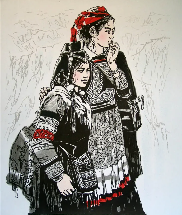 彝族画家阿鸽作品欣赏1.png